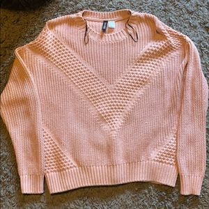 H&M Knitted pink sweater